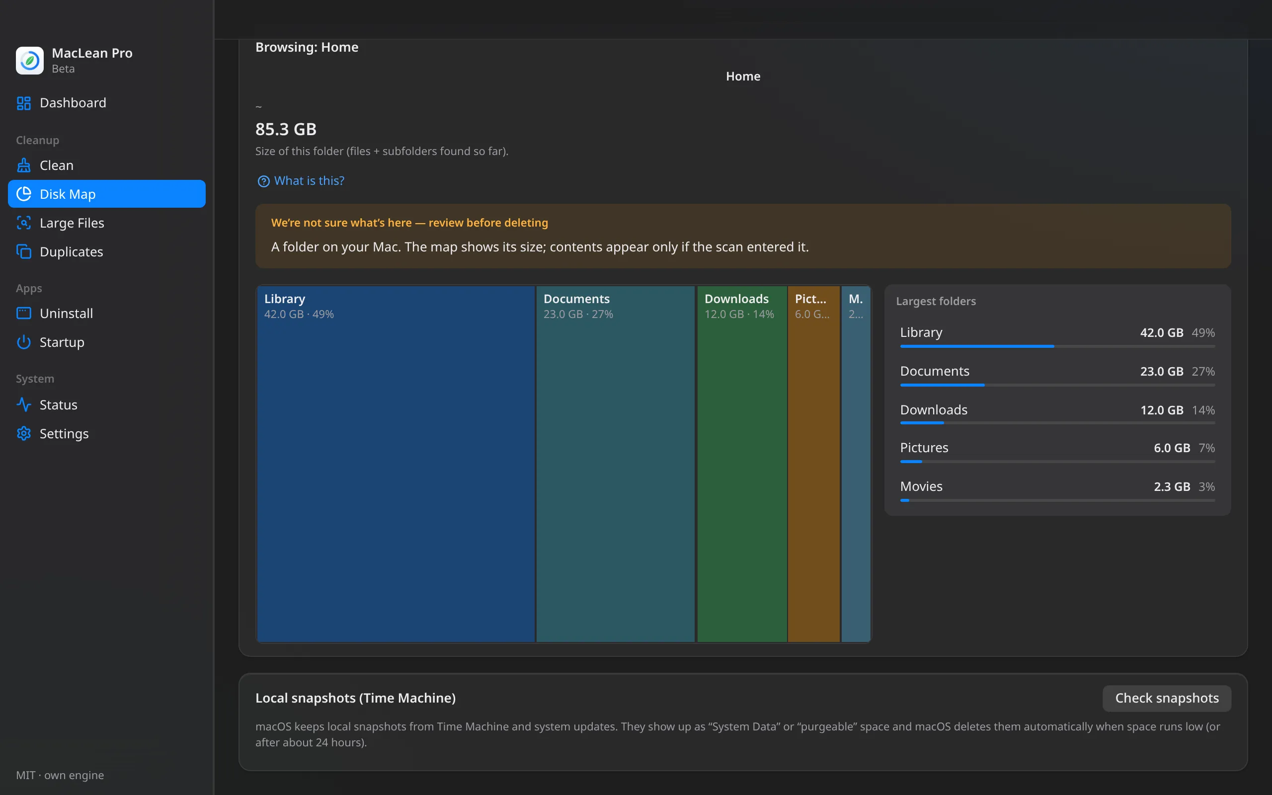 MacLean Pro — Disk Map